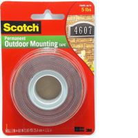 3M 4011 Scotch Exterior Mounting Tape Super Strong 1 By 60 Inch